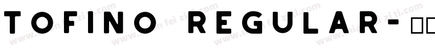 Tofino Regular字体转换